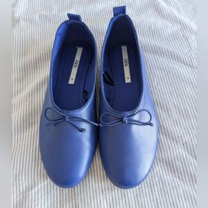ZARA Royal Blue Flats Size 39